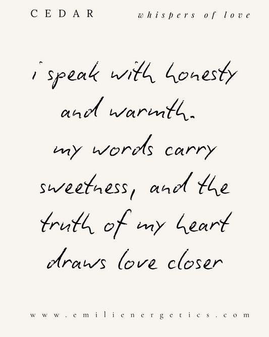 cedar ~ whispers of love